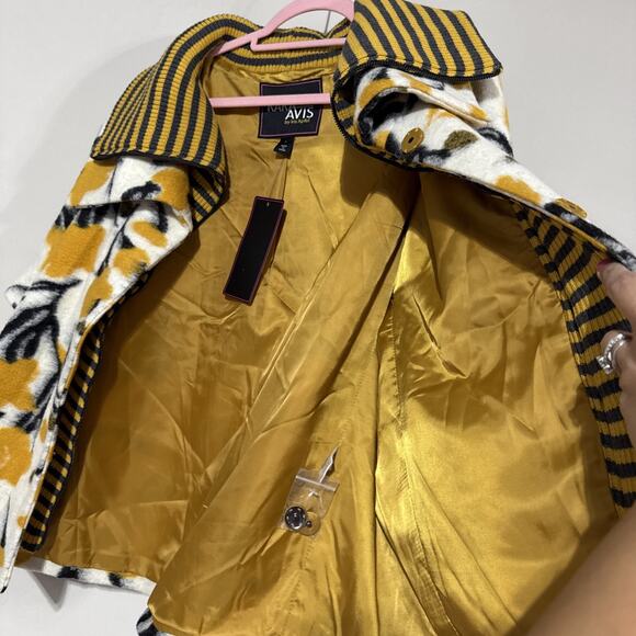 RARA AVIS By Iris Apfel Statement Turtleneck Coat Bold Designer Sz L NWT - Picture 11 of 16